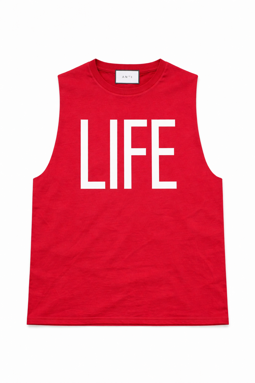 TANK-TOP CZERWONY Z PRINTEM