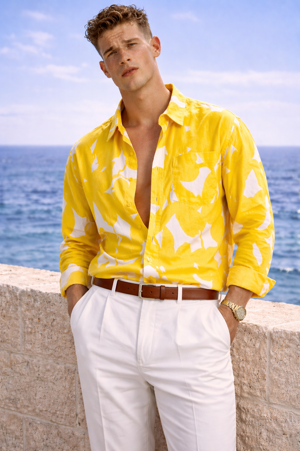 KOSZULA ŻÓŁTA OVERSIZE